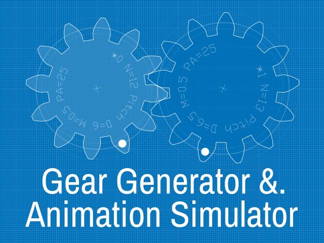 Generador de engranajes y simulador de animación en línea