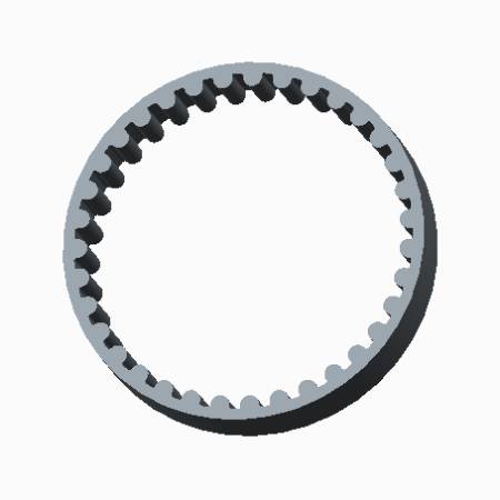 HTD 5M Endless Timing Belt 3D CAD Models
