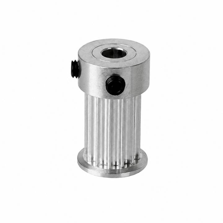 HTD 3M 16 Teeth Double Flange Timing Pulley with Hub